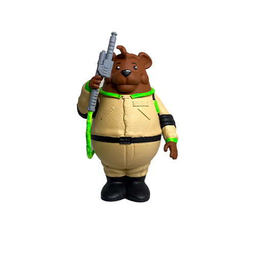 Bearnie Ghostbuster arttoy 8 cms