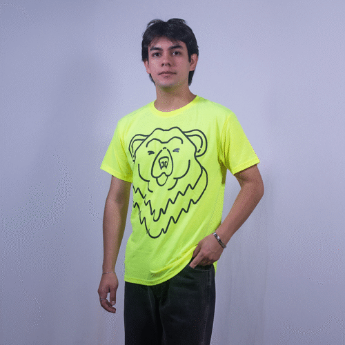 Logo verde fosforescente