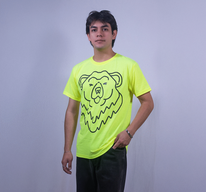 Logo verde fosforescente